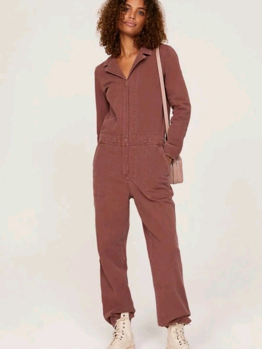 NWT Faherty Overload Twill Organic Cotton Jumpsuit Medium